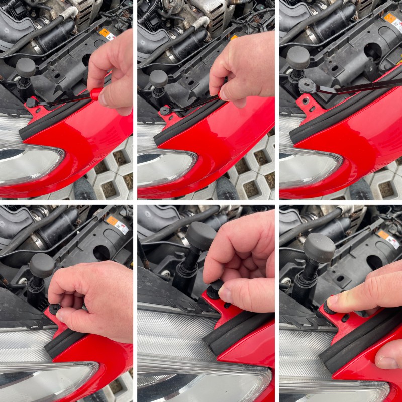 Auto bevestiging clips 620 delig met demontage gereedschap