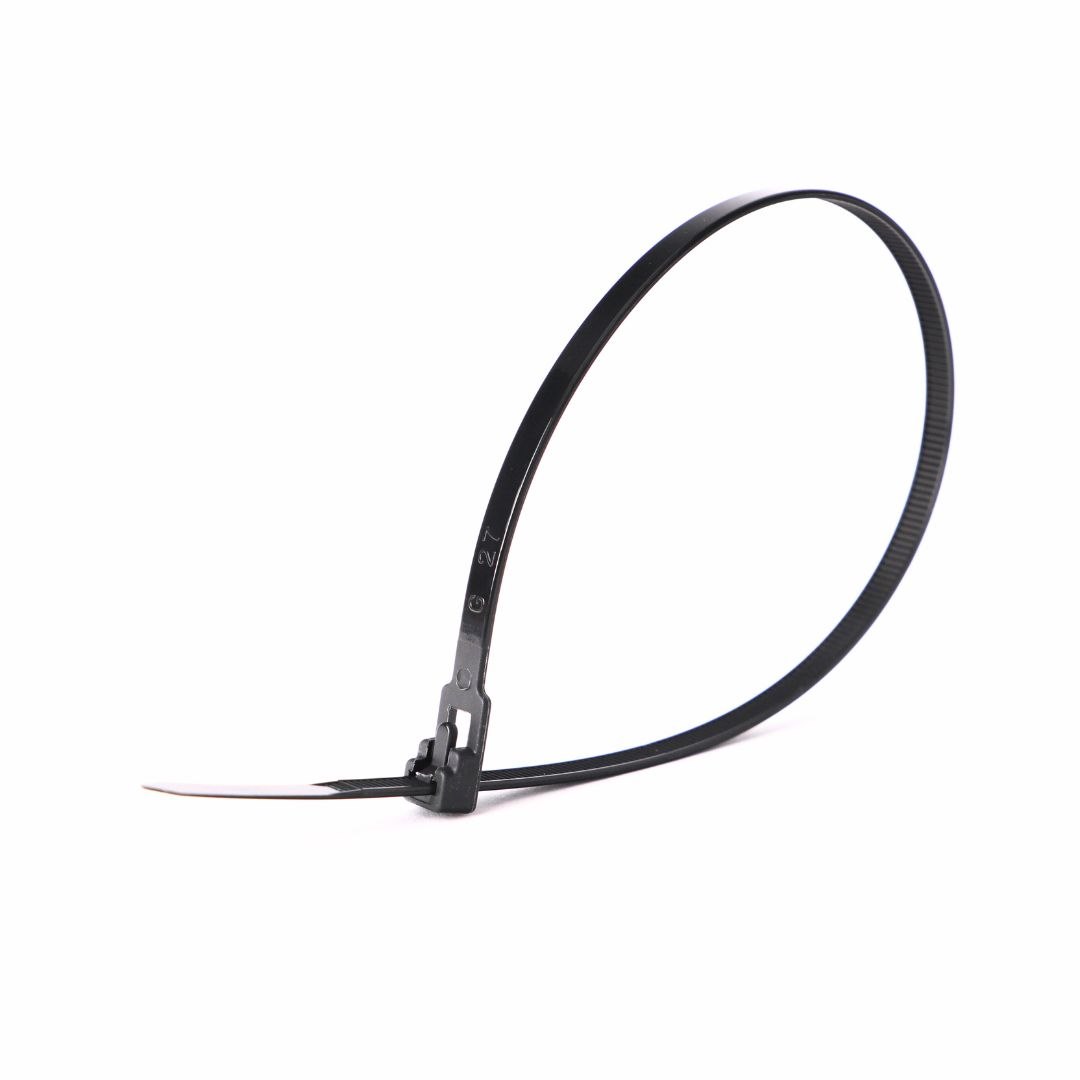 ROAD-TEQ Herbruikbare nylon kabelbinders, maat: 4,8x300mm 20 stuks, zwart