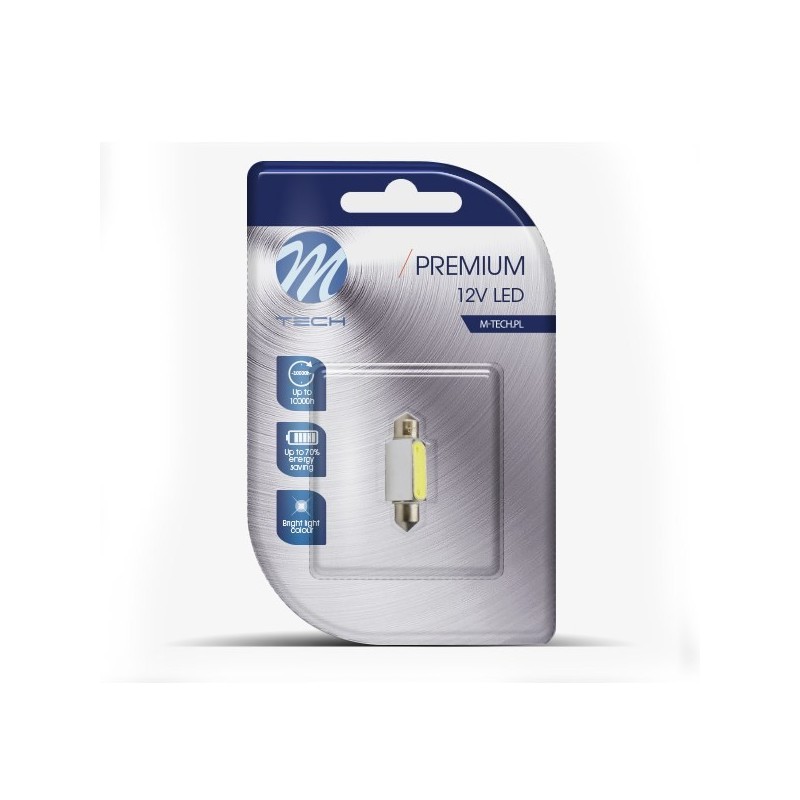 M-Tech LED C5W / C10W 24V - 36MM - Premium - 1x Led diode -Wit - Set	