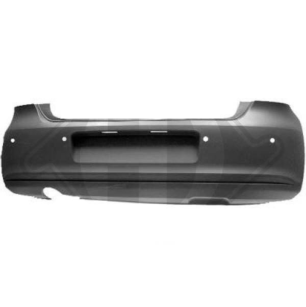 Achterbumper met PDC - Vw Polo 6R (2009 - 2014) - In primer