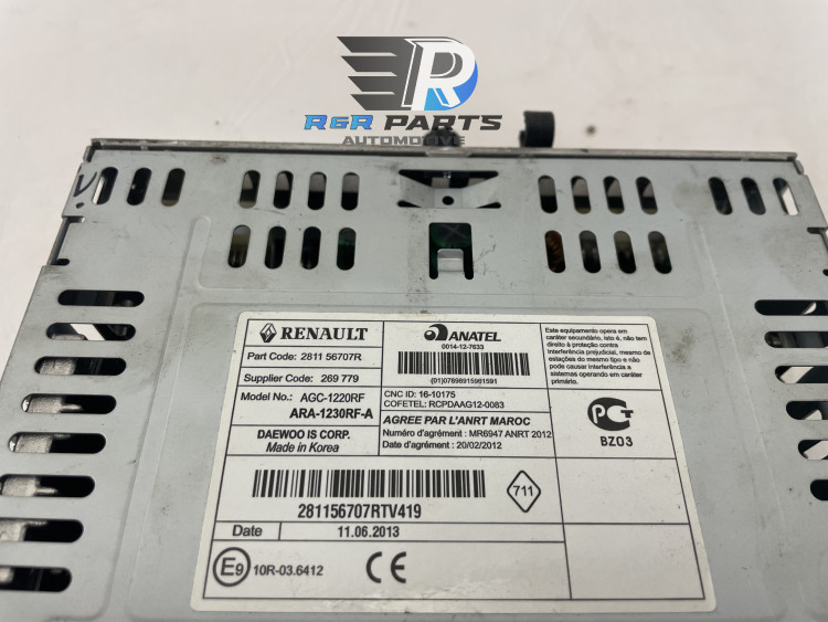 Radio - ARA1230RFA - (Renault Twingo II) - OEM: 281156707R 8201700275 281156707