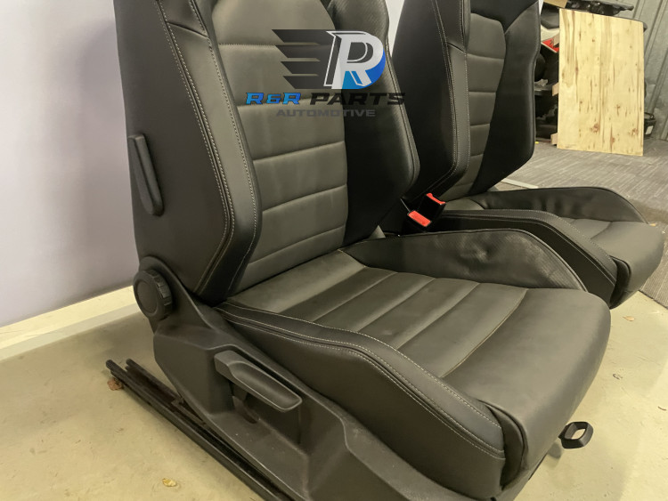 Interieur - VW Golf 7 (5G) - R-LINE - Leder Grijs / Zwart Carbon