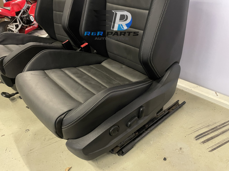 Interieur - VW Golf 7 (5G) - R-LINE - Leder Grijs / Zwart Carbon