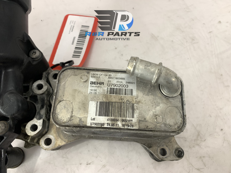 Oliefilterhuis + koeler - Mercedes - OEM: A6511800665 68091829AA 