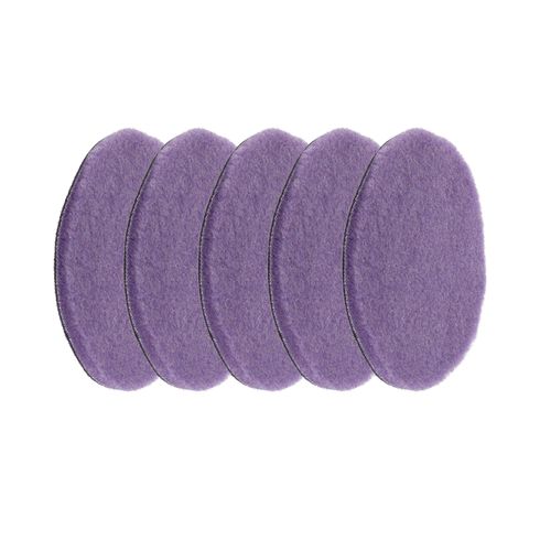 Gecko Foamed Wool Cutting pad 140mm 5st ( Voor Steunplaat 125mm )