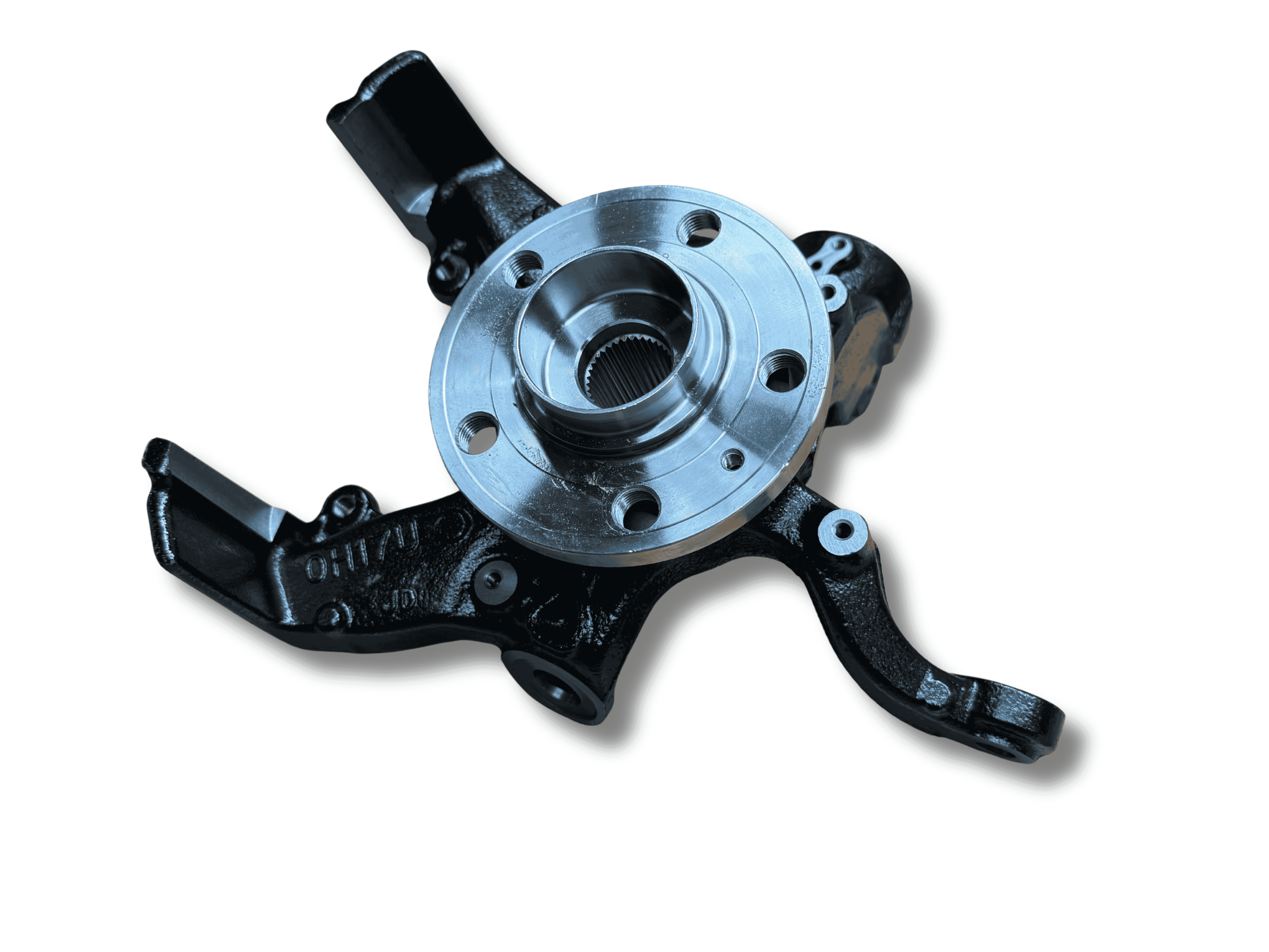 Fusee + wiellger - Links voor - (Vw Polo 2G / AW1) - OEM: 2Q0407255N / 2Q0407255AG / 2Q0407255H