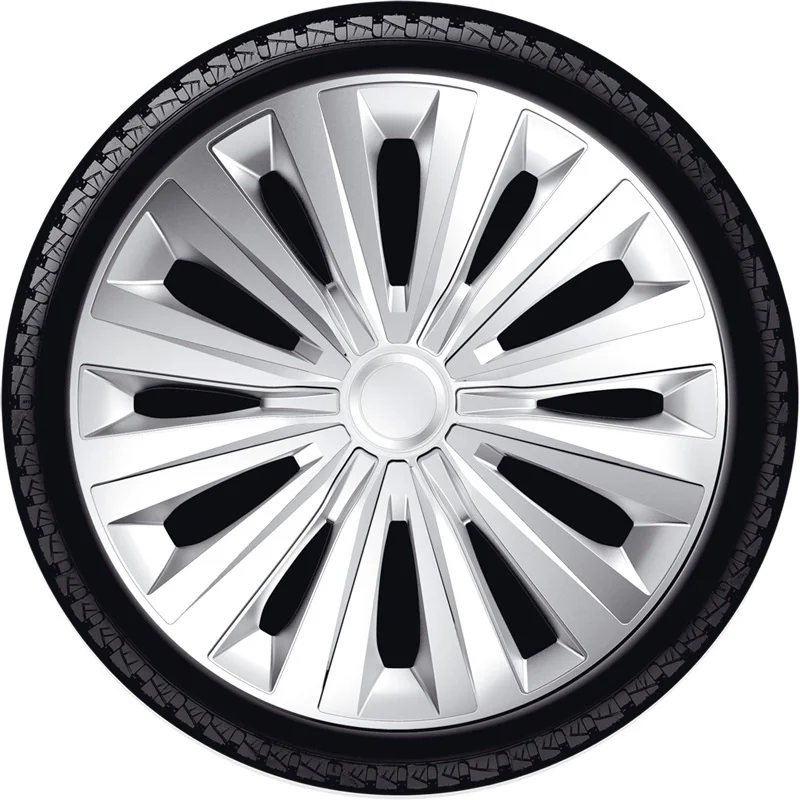 4-Delige J-Tec Wieldoppenset Multi 15-inch zilver