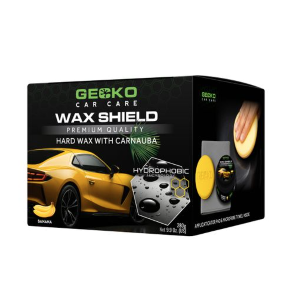 Gecko Wax Shield Carnauba – Premium Autowax 280 g – Diepe Glans & Langdurige Lakbescherming