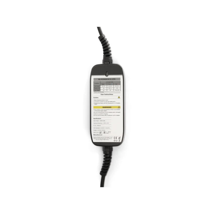 Besen Mobiele Lader Type 2 naar Schuko - 2 Laadstanden - 10 Meter kabel