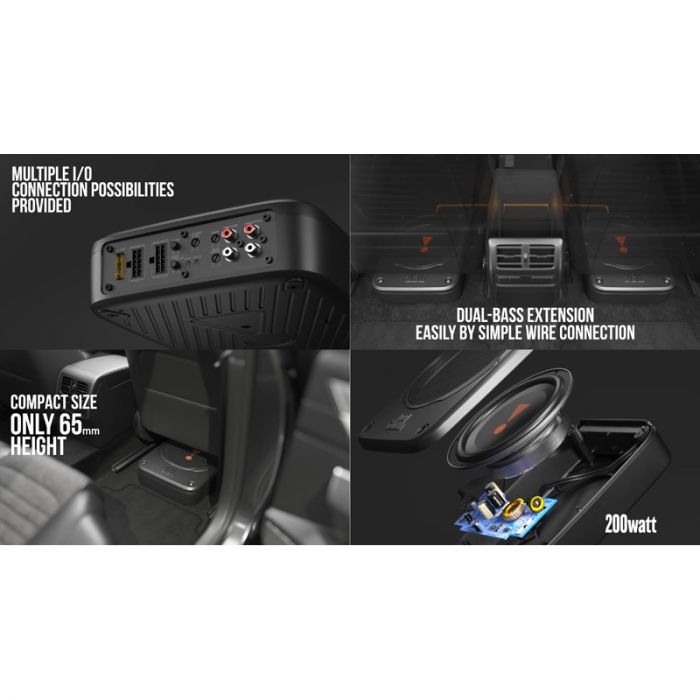 JBL Bass Pro Lite 7'' Underseat Subwoofer Boombox