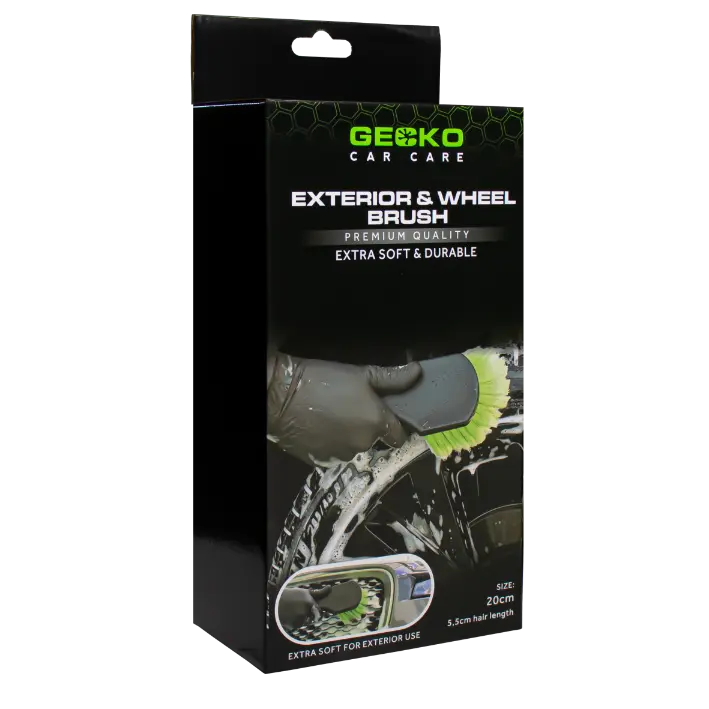 Gecko Exterieur & Velgenborstel 20cm (Harenlengte 5,5cm)