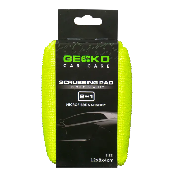Gecko 2in1 Autoraam Microvezel & Zeem Spons 12cm x 8cm x 4cm