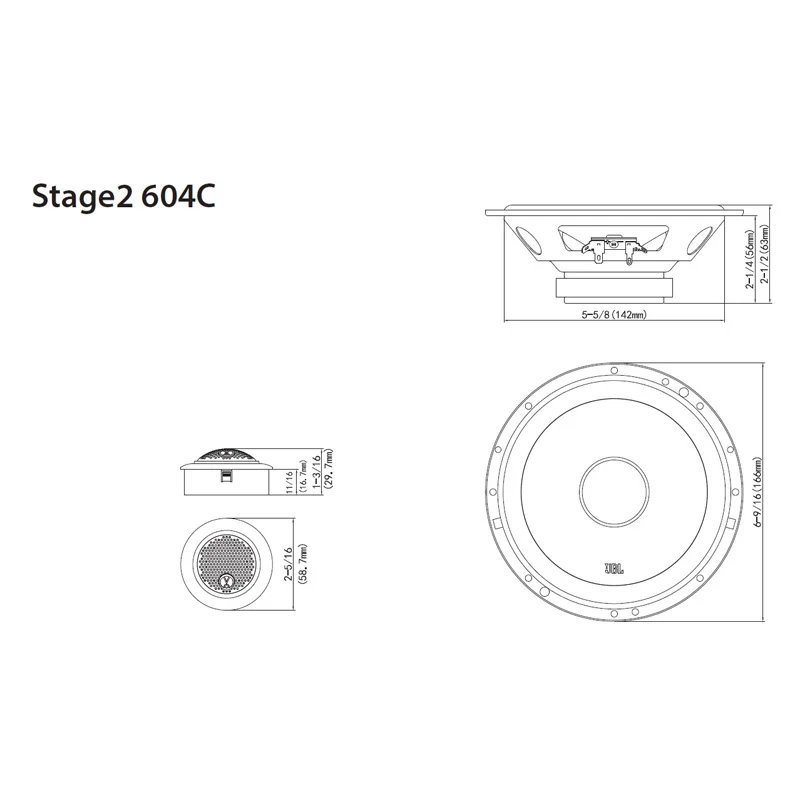 JBL Stage 2 604C 6.5'' (16cm) Compo Set