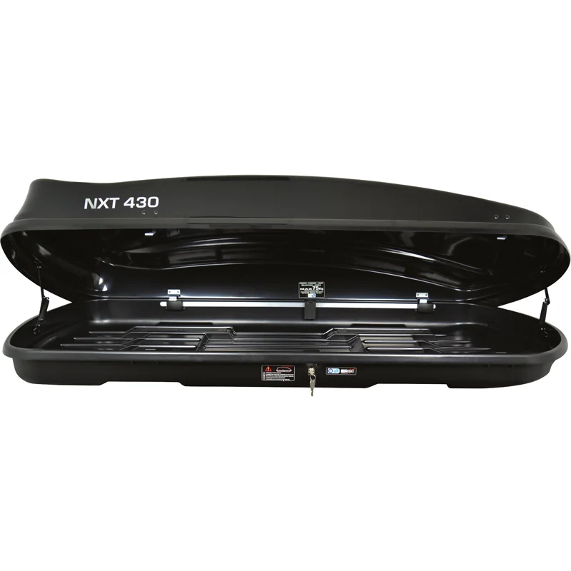 Twinny Load Dakbox NXT 430 Liter Glanzend-Zwart 190x78x38cm (Dubbelzijdig)