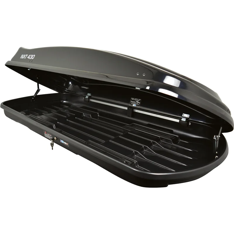 Twinny Load Dakbox NXT 430 Liter Glanzend-Zwart 190x78x38cm (Dubbelzijdig)